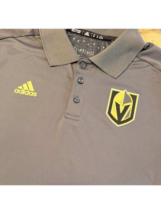 adidas Other - Las Vegas Golden Knights Mens XL Gray Polo Adidas Climachill Tech Shirt